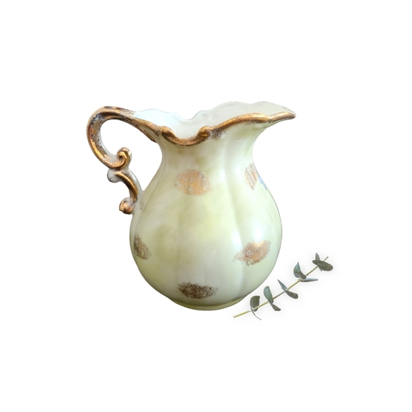 Vintage Arnart 5th Ave Hand Painted Floral Pitcher - Picture 3 of 5